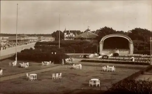 Ak Ostseebad Travemünde Lübeck, Konzertgarten des städtischen Kursaales