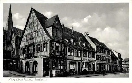 Ak Alzey in Rheinhessen, Spießgasse