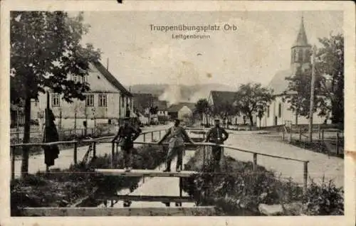 Ak Lettgenbrunn Jossgrund in Hessen, Truppenübungsplatz