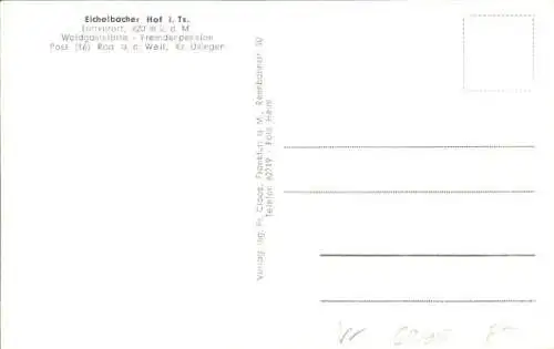 Ak Weilrod im Taunus, Eichelbacher Hof