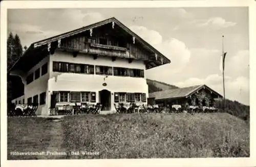 Ak Bad Wiessee Oberbayern, Höhenwirtschaft Preihaus