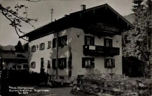 Foto Ak Kreuth am Tegernsee, Blick auf das Haus Stanglmair