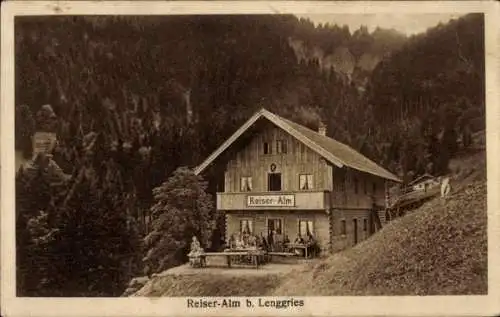 Ak Lenggries in Oberbayern, Reiser-Alm