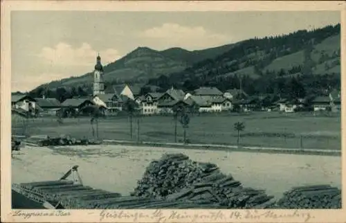 Ak Lenggries in Oberbayern, Panorama