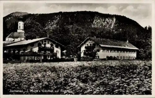 Ak Jachenau in Oberbayern, Gasthof zur Post