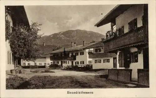 Ak Benediktbeuern Oberbayern,  Marktplatz