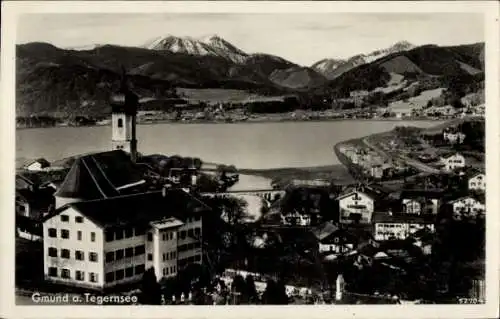 Ak Gmund am Tegernsee Oberbayern, Panorama