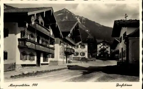 Ak Marquartstein im Chiemgau Oberbayern, Dorfstraße