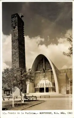 Ak Monterrey Nuevo León Mexiko, Purisima Basilica