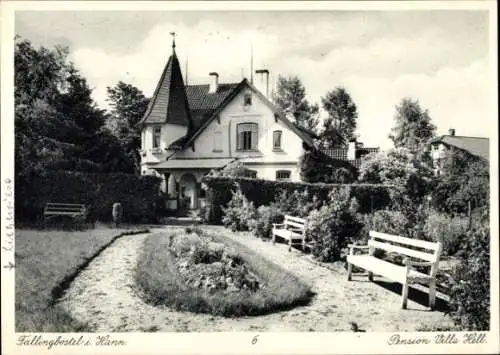 Ak Bad Fallingbostel Lüneburger Heide, Pension Villa Hell, Garten