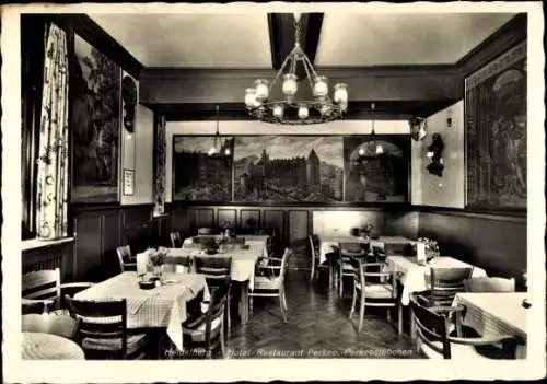 Ak Heidelberg am Neckar, Hotel Restaurant Perkeo, Perkeostübchen