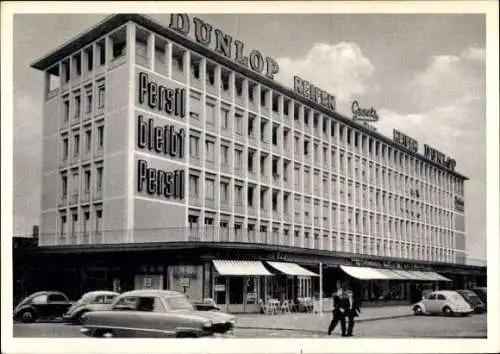 Ak Ludwigshafen am Rhein, Geschäftshaus, Reklame Dunlop Reifen, Persil bleibt Persil