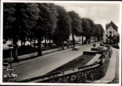 Ak Brake an der Unterweser in Oldenburg, Innenkaje