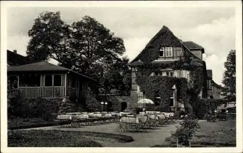 Ak Rausdorf in Thüringen, Parkhotel u. Sommerfrische Schloss Rausdorf, Ostgiebel mit Terrasse