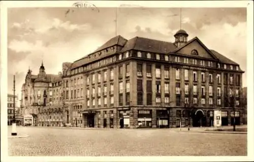 Ak Erfurt in Thüringen, Bahnhofsplatz, Hotel Kossenhaschen