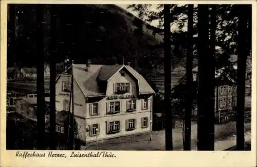 Ak Luisenthal in Thüringen, Das Kaffeehaus Herzer mit Nebenhaus
