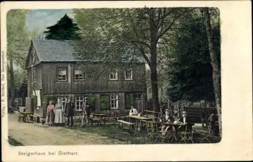 Ak Tambach Dietharz in Thüringen, Steigerhaus