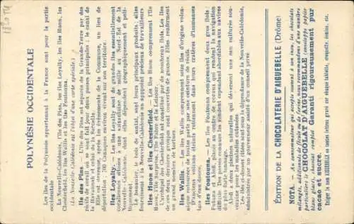 Landkarten Ak Französisch Polynesien Ozeanien, Les Colonies Francaises, Nouv Caledonie