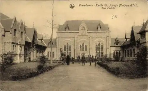 Ak Anhée Wallonie Namur, Abtei Maredsous, Saint-Joseph-Schule