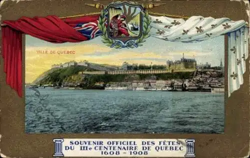 Passepartout Ak Québec Kanada, Fêtes du IIIe Centenaire de Québec 1908, Panorama