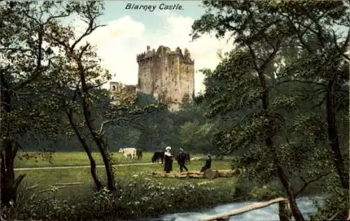 Ak Blarney Irland, Burg
