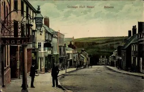 Ak Helston Cornwall England, Coinage Hall Street