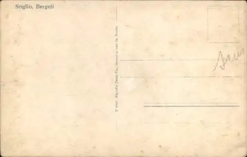 Ak Soglio Kt. Graubünden, Bergell, Panorama