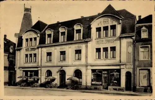 Ak Wasserbillig Luxemburg, Hotel Zimmer