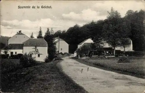 Ak Gaichel Luxemburg, Partie zum Dorf