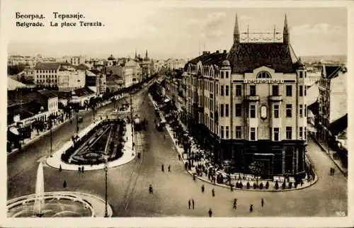 Ak Beograd Belgrad Serbien, Terazia Platz