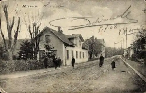 Ak Alfvesta Schweden, Straßenpartie