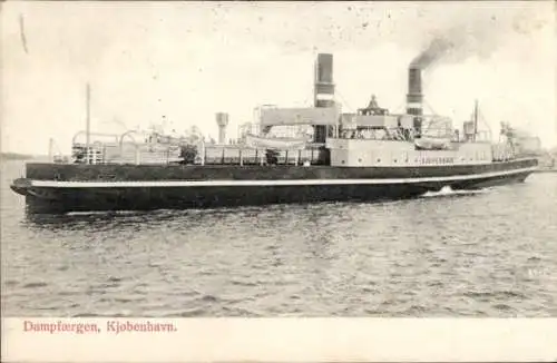 Ak København Kopenhagen Dänemark, Dampfschiff in Fahrt