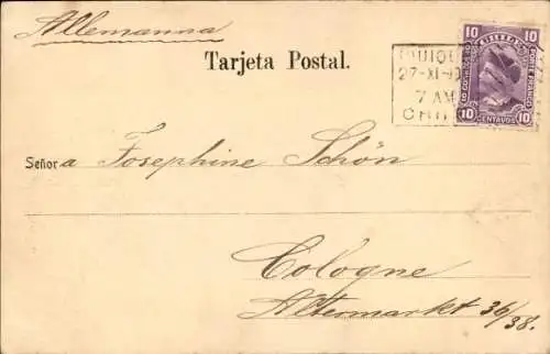 Ak Iquique Chile, Straßenpartie