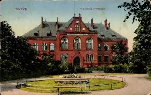 Ak Rawicz Rawitsch Posen, Königliches Gymnasium