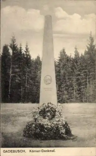 Ak Lützow in Mecklenburg, Theodor Körner Denkmal auf dem Rosenberg bei Gadebusch