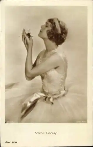 Ak Schauspielerin Vilma Banky, Portrait, Balletttänzerin