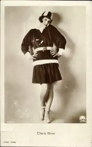 Ak Schauspielerin Clara Bow, Portrait