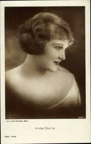 Ak Schauspielerin Anita Dorris, Portrait