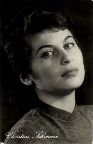 Ak Schauspielerin Christine Schwarze, Portrait