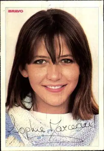 Ak Schauspielerin Sophie Marceau, Portrait, Autogramm, Bravo