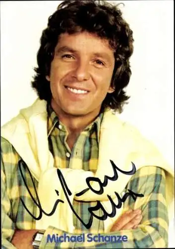 Ak Schauspieler und Sänger Michael Schanze, Portrait, Autogramm