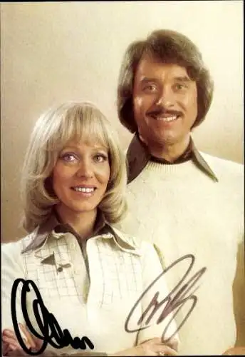 Ak Schauspieler und Sänger Ann & Andy, Portrait, Autogramm