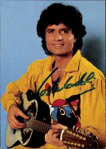 Ak Schauspieler Costa Cordalis, Portrait, Autogramm, Sänger, Gitarre