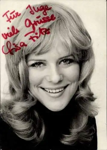Ak Schauspielerin Lisa Fitz, Portrait, Autogramm