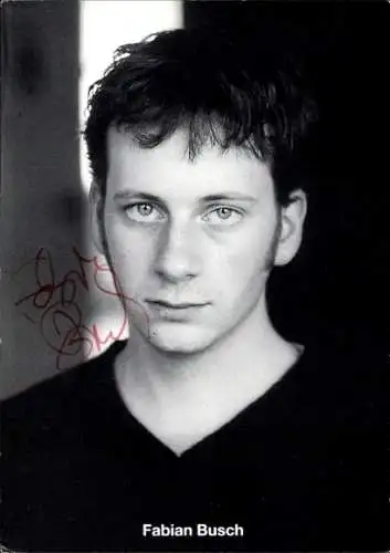 Ak Schauspieler Fabian Busch, Portrait, Autogramm