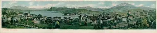 Klapp Ak Luzern Stadt Schweiz, Panorama