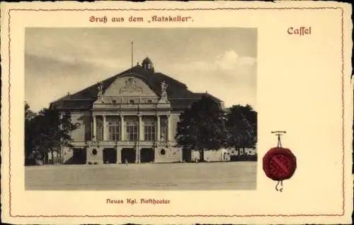 Ak Kassel in Hessen, Neues Königliches Hoftheater, Ratskeller