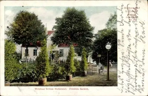 Ak Woltersdorf bei Berlin, Wirtshaus Schloss Woltersdorf