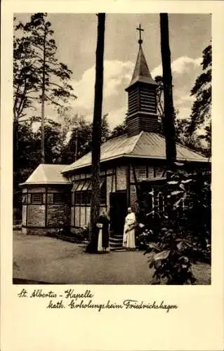 Ak Berlin Köpenick Friedrichshagen, Kath. Erholungsheim, St. Albertus Kapelle