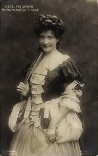 Ak Opernsängerin Elisabeth Liesel von Schuch, Martha in Markt zu Richmond